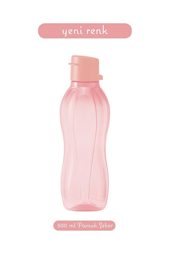 Eco Şişe 500 ml Pamuk Şeker Suluk Matara Çevre Dostu Su Şişesi