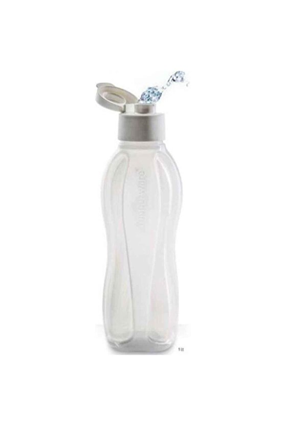 Eko Şişe Suluk 1 Litre Beyaz Pratik Kapak