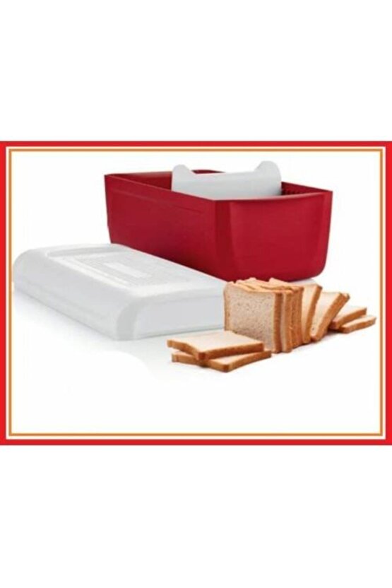 Kırmızı Mini Ekmek Kabı