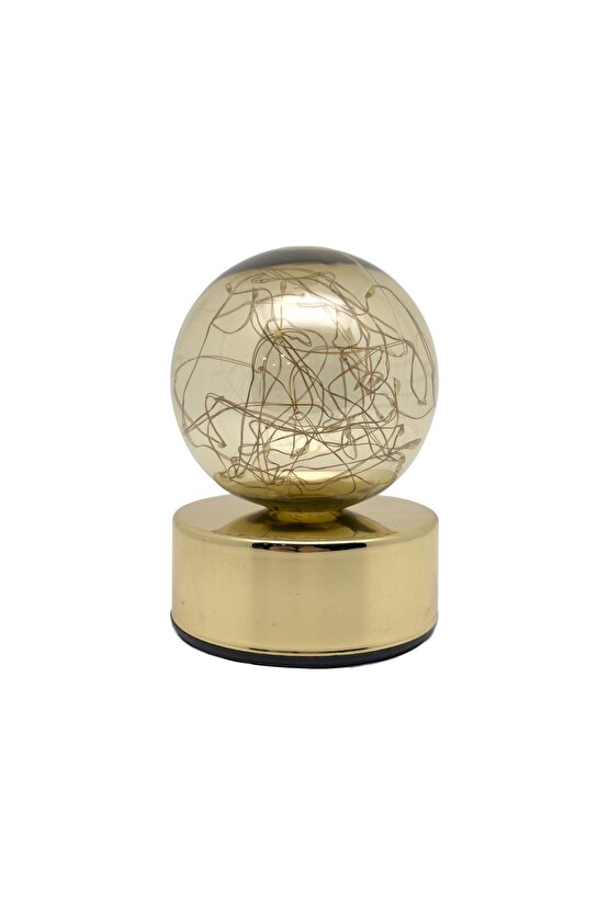 LEDO-02SD ŞARJLI MASA LAMBASI GOLD BAKIR KROM