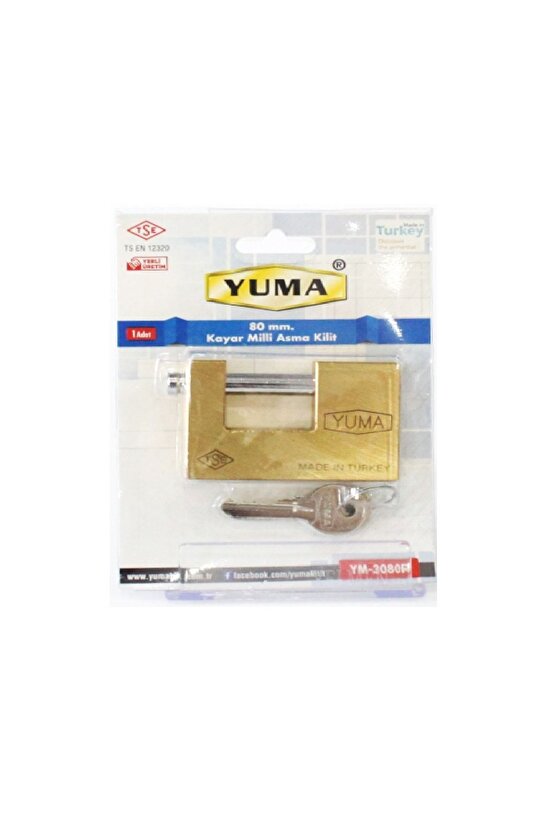 Kayar Milli Asma Kilit 80 Mm Ym3080r Ym-3080