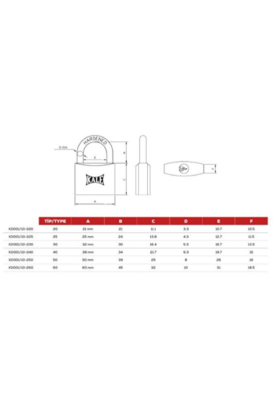 Asma Kilit Sarı 40 Mm