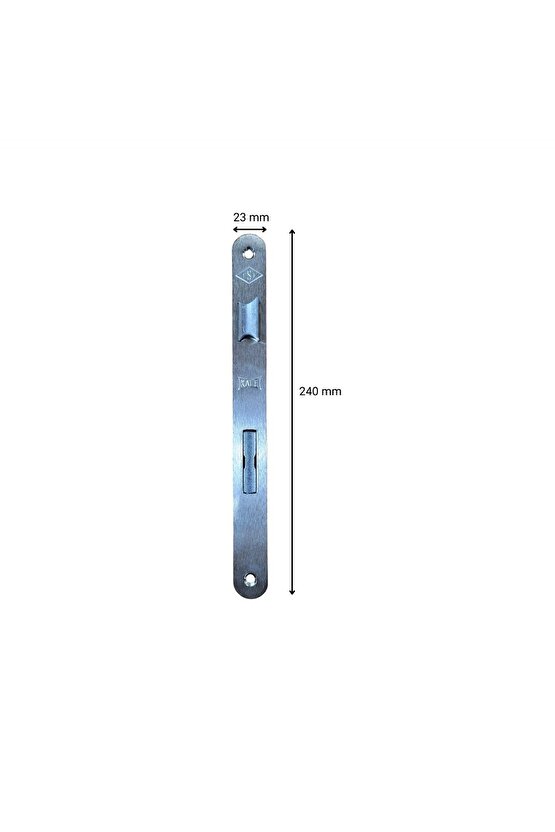 Extra İç Kapı Gömme WC Kilit 40 Mm Oval Ayna 169RWC