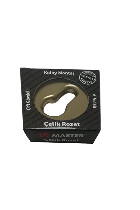 Çelik Rozet 6 VİDALI SARI