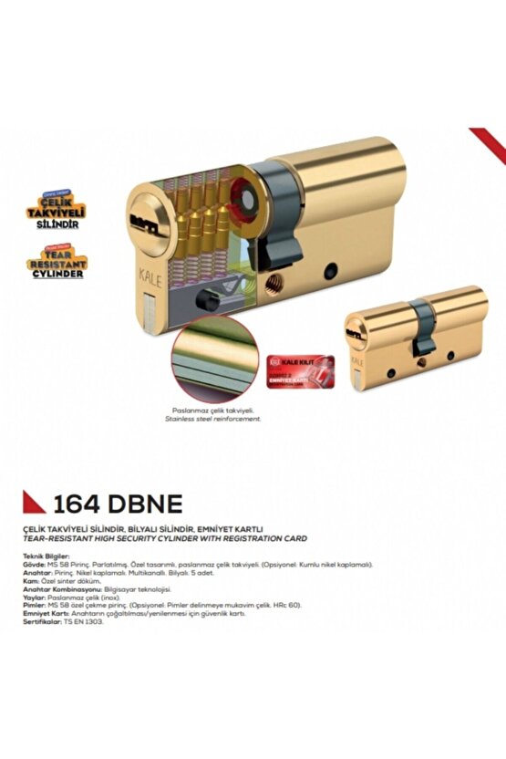 164 Dbne Çelik Takviyeli Bilyalı Silindir 5 Anahtarlı