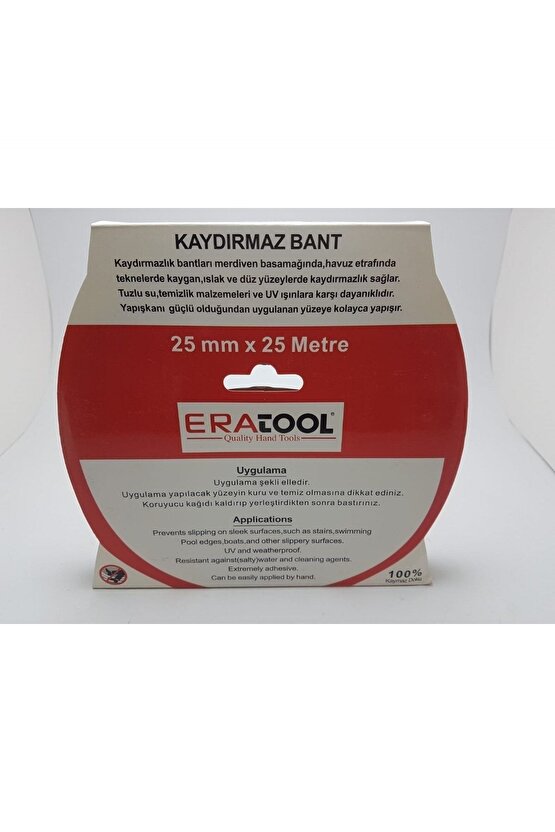 Kaydırmaz Bant Siyah 25 Metre 25 Mm