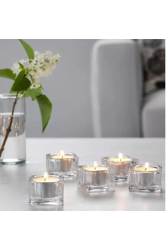Glasıg Tealight Mumluk,cam 5 Adet