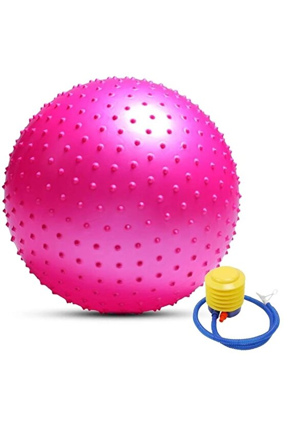Dikenli Duyu Egzersiz Topu 65 Cm Pompa Dahil