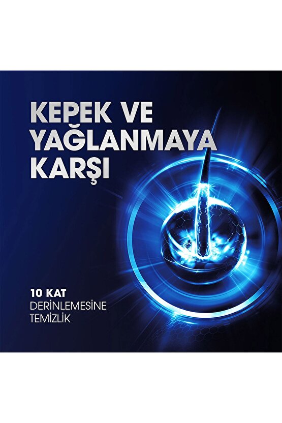 Men Kepeğe Karşı Etkili Saç Bakım Şampuanı Cool Sport Menthol Ferahlatıcı Mentol 600 ml X3