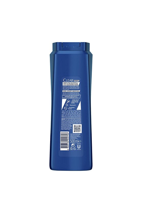 Men Kepeğe Karşı Etkili Saç Bakım Şampuanı Cool Sport Menthol Ferahlatıcı Mentol 600 ml X3