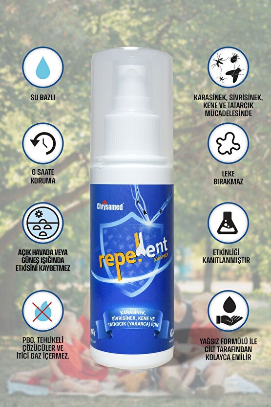 Sivrisinek Kovucu Sinek İlacı Kene İlacı Karasinek Yakarca Sinek Kovucu 2li Su Bazlı Repellent D30