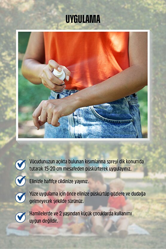 Sivrisinek Kovucu Sinek İlacı Kene İlacı Karasinek Yakarca Sinek Kovucu 2li Su Bazlı Repellent D30
