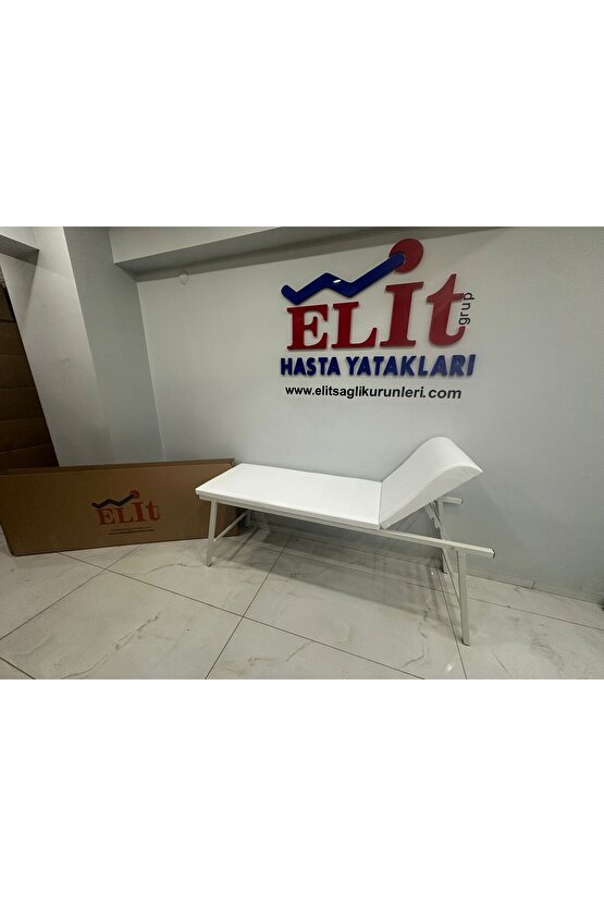 ELİTGRUP MEDİKAL Muayene Masası Ayakları Katlanır Muayene Sedyesi Ücretsiz Kargo