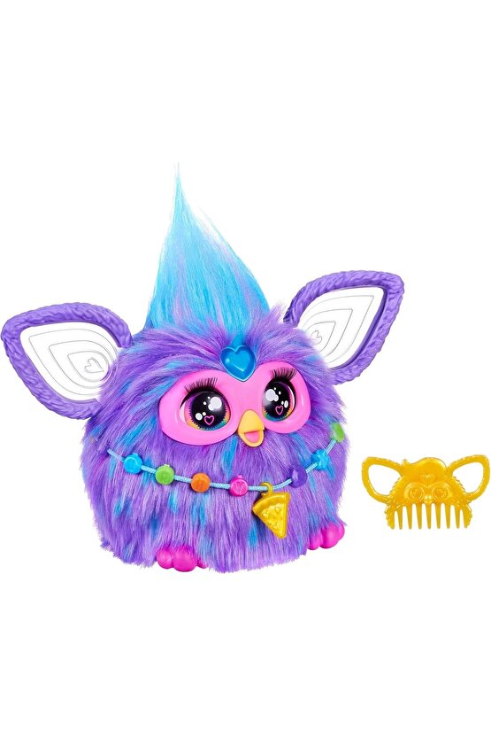 Furby Mor Renkli İnteraktif Pelüş Oyuncak - Furby Peluşu - Furby Oyuncak Peluş - Konuşan Furby Oyunc