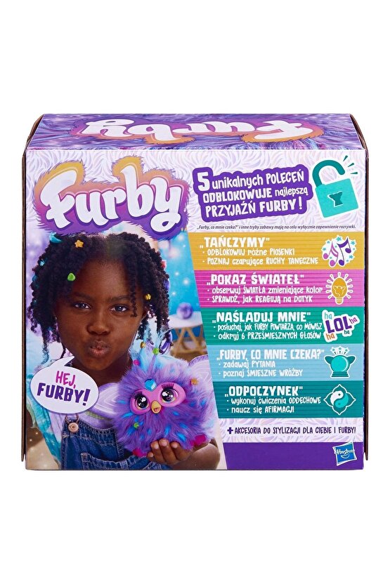 Furby Mor Renkli İnteraktif Pelüş Oyuncak - Furby Peluşu - Furby Oyuncak Peluş - Konuşan Furby Oyunc