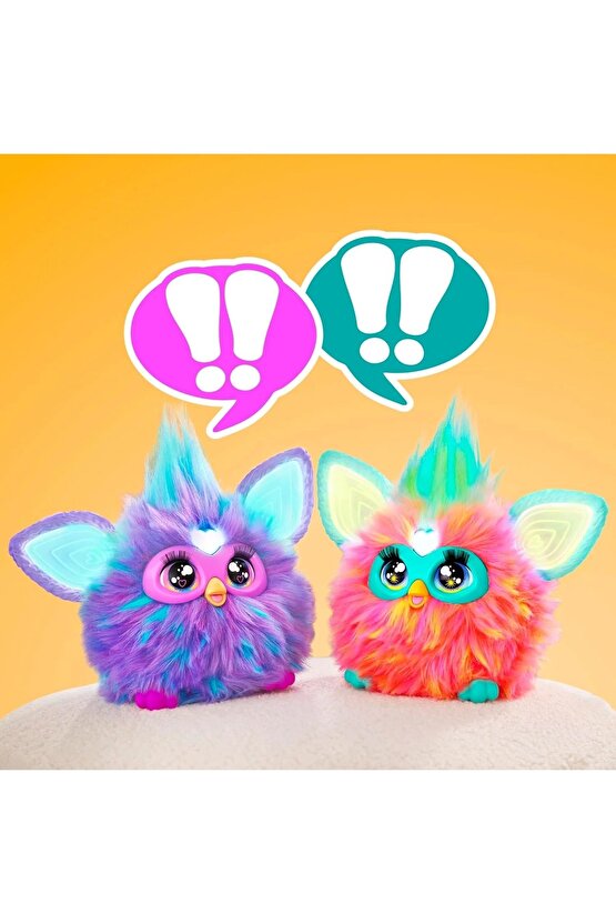 Furby Mor Renkli İnteraktif Pelüş Oyuncak - Furby Peluşu - Furby Oyuncak Peluş - Konuşan Furby Oyunc