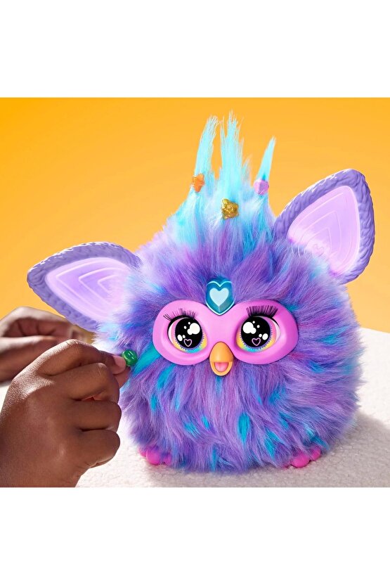 Furby Mor Renkli İnteraktif Pelüş Oyuncak - Furby Peluşu - Furby Oyuncak Peluş - Konuşan Furby Oyunc