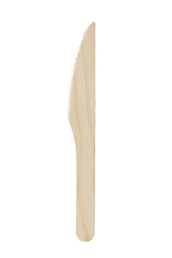 Doğaya Dönüş Ekolojik Doğal Doğa Dostu %100 Ahşap Bıçak - 16 Cm. - 50li 3 Paket