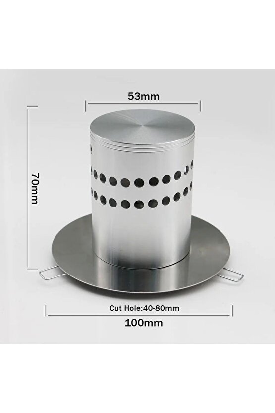 1 Adet Elektrikle Çalışır, 3 Watt Yaylı Tavan Ve Duvar Aplik, 3000 Kelvin Sarı Işık Metal Led Aplik