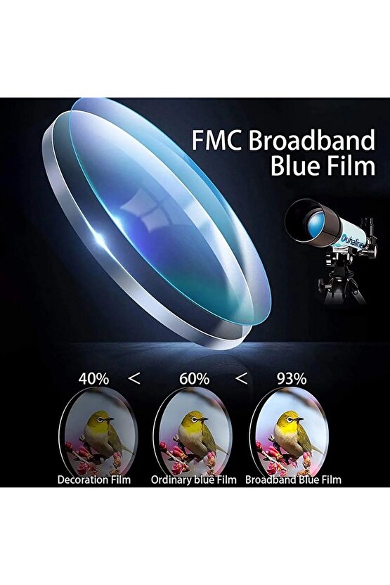 Teleskop Tripodlu 50mm 90X Yakınlaştırma Eğitici Astronomik Uzay Doğa Ay Gözlem Teleskob+Ay Filtresi