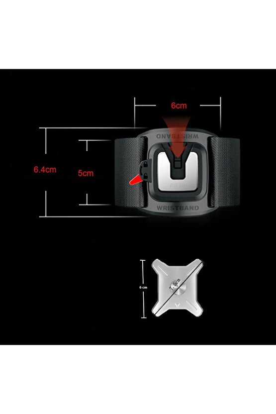 Spor Koşu Bileklik Telefon Tutucu 360° Dönebilen Tüm Telefonlara Uyumlu + Bisiklet Telefon Tutucu