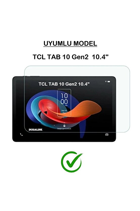 TCL TAB 10 Gen2 10.4 Uyumlu Standlı Tablet Kılıfı + Kırılmaz Ekran Koruyucu+ Dokunmatik Kalem