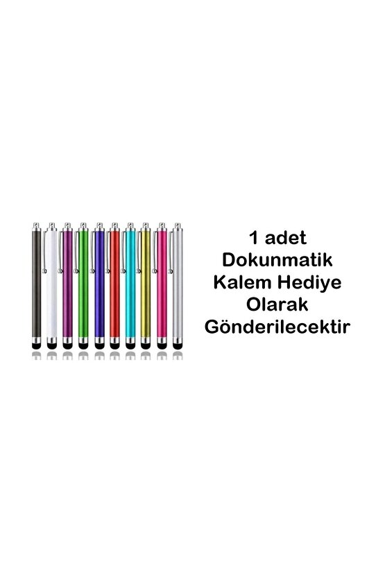 Galaxy Tab A9 SM-X110 8.7 Uyumlu Şarjlı Touchpadli Yuvarlak Tuş RGB Bluetooth Klavye