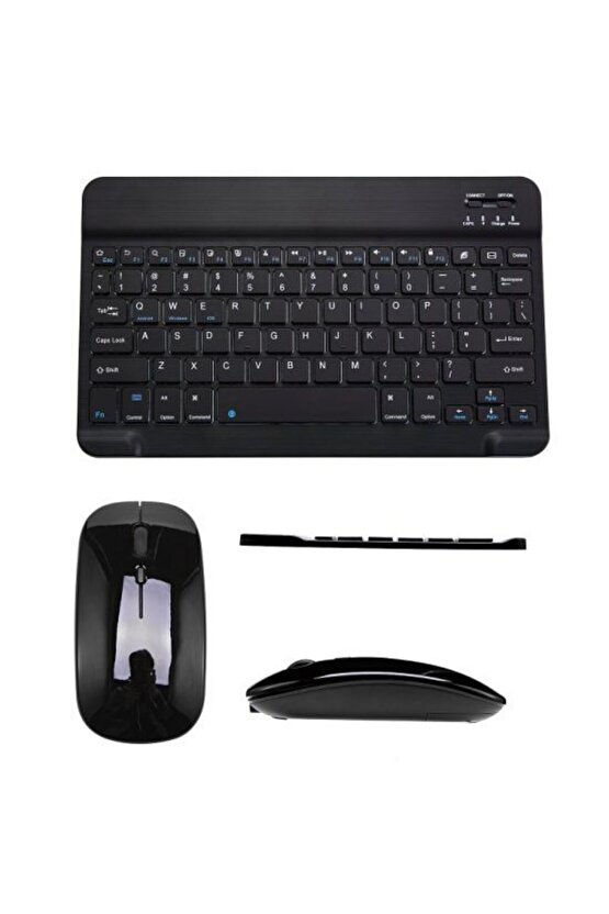 Technopc Ultrapad UP10.SI36LA 10.1 Tablet İçin Uyumlu Slim Şarjlı Bluetooth Klavye ve Mouse Seti