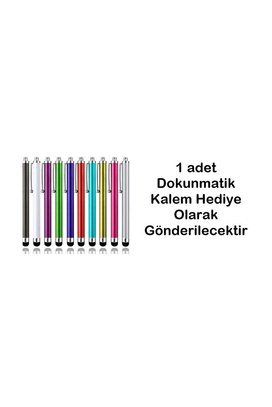 Lenovo M10 Plus 3.Nesil TB128FU Tablet İçin Şarjlı Touchpadli Yuvarlak Tuş RGB Bluetooth Klavye
