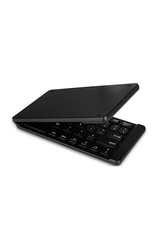 HUAWEI MatePad 11 2023 Tablet Uyumlu Bluetooth Mini Katlanır Kablosuz Şarjlı Klavye + Dok. Kalem