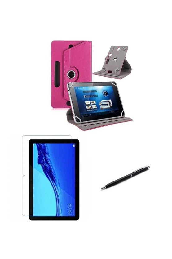 Samsung Tab S6 Lite SM-P613 10.4 Standlı Tablet Kılıfı+Nano Kırılmaz Ekran Koruyucu