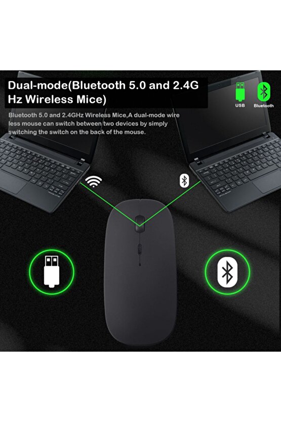 Ipad Air 3.nesil 10.5 A2152 Tablet Için Uyumlu Slim Şarjlı Bluetooth Klavye Ve Mouse Seti