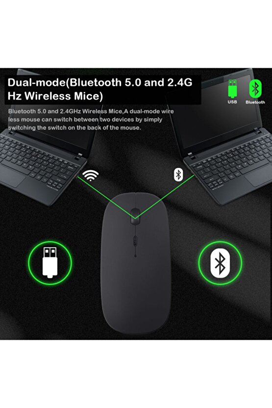 Apple Ipad 8. Nesil A2270-a2428 10.2 Tablet Için Uyumlu Slim Şarjlı Bluetooth Klavye Ve Mouse Seti