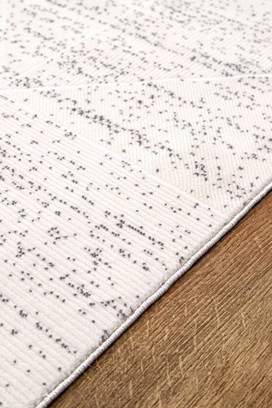 Bambu Saten Halı Kilim Salon Mutfak Koridor Yolluk Dokuma Makine Halısı Petra 2 Gri