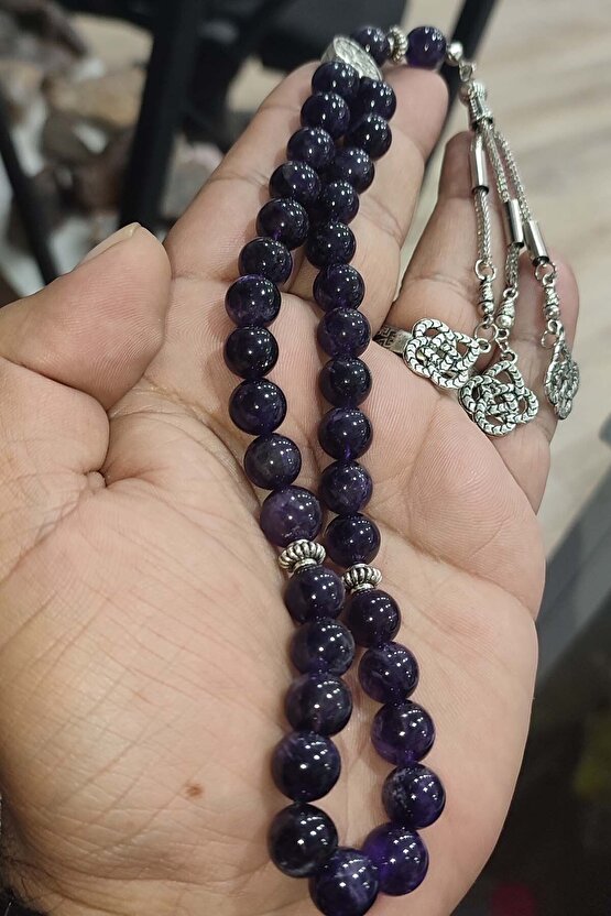 Ametist Taşı 10 mm Natural Doğaltaş Tesbih