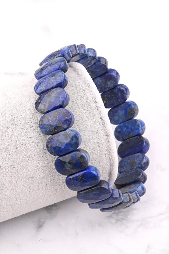 Lapis Lazuli 8 X 14 Mm Özel Kesim Doğal Taş Bileklik