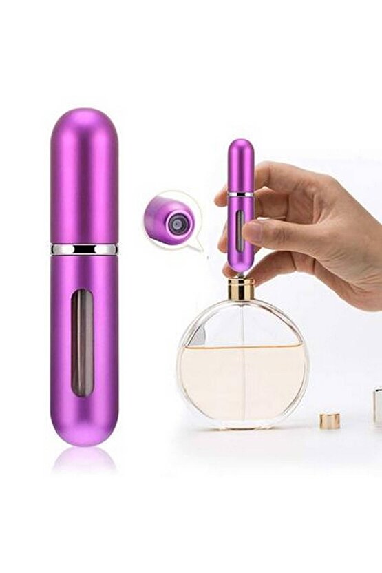 Cep Parfüm Şişesi 5 Ml Doldurulabilir Atomizer - 6 Adet Sarı