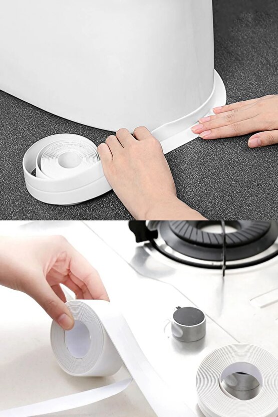 Profesyonel Su Sızdırmaz Akıllı Küvet Lavabo Klozet Banyo Mutfak Kenar Bandı Yapışkanlı Şerit Bant