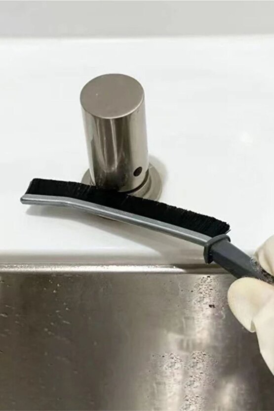 1 Adet Çok Amaçlı Ince Temizlik Fırçası Derz Araları, Banyo, Mutfak, Lavabo Detay Temizleme Fırçası