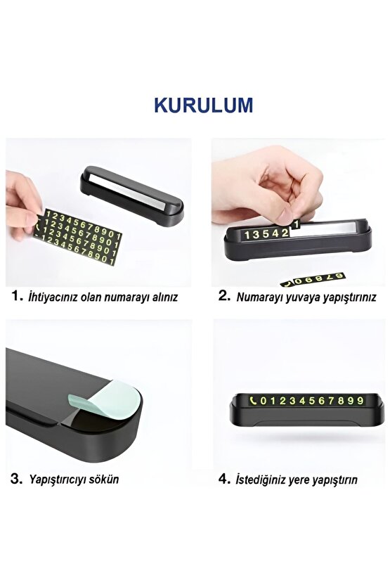 Araç Torpido Üstü Numaratör Aç Kapa Numaratör Açılabilir Numaratör