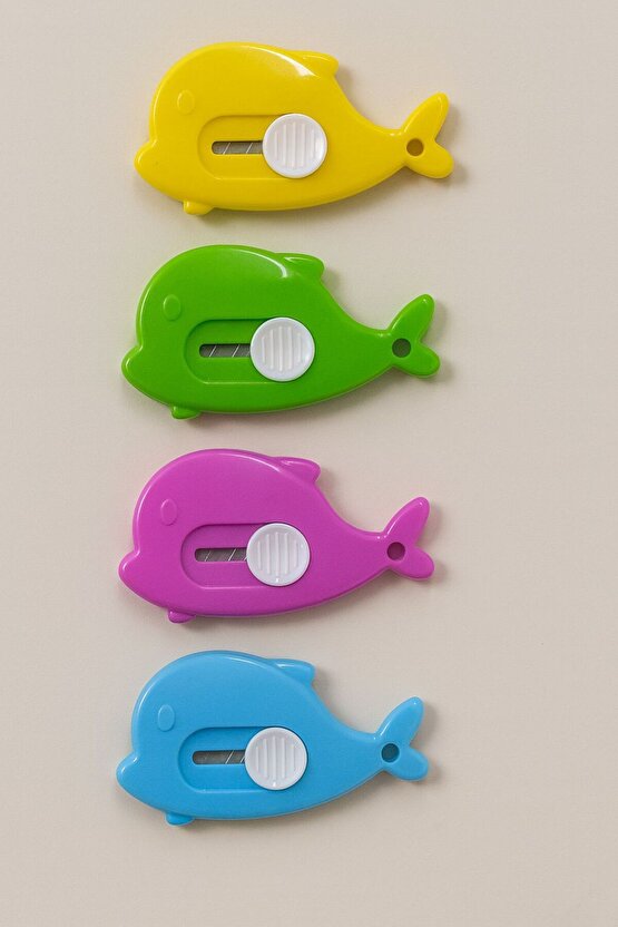 5 Adet Balina Şekilli Mini Maket Bıçak Falçata– 5’li Set