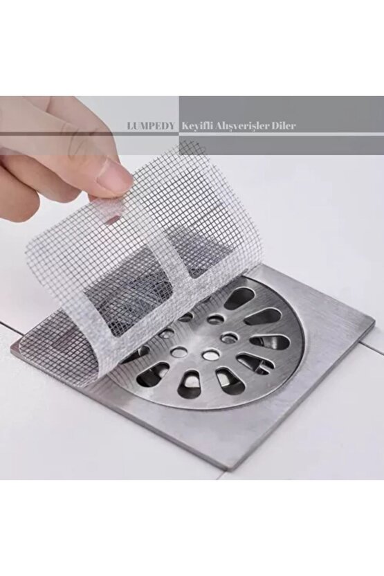 10 Adet Banyo Süzgeci Tel Süzgeç Gider Kapatıcı Pislik Tutucu