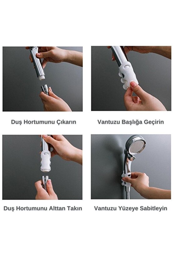 Banyo Duş Başlığı Tutucu Silikon Güçlü Vantuz Vakum Aparatı Id:295120394
