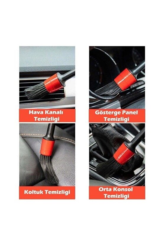 MC-110 Araba Temizlik Detay Fırçası 5li Set