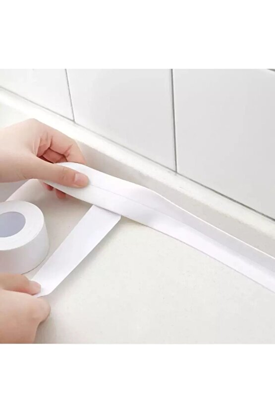 3.2 M Banyo Küvet Mutfak Lavabo Beyaz Su Sızdırmaz Bant Su Geçirmez Kenar Bandı Sızdırmazlık Tamir