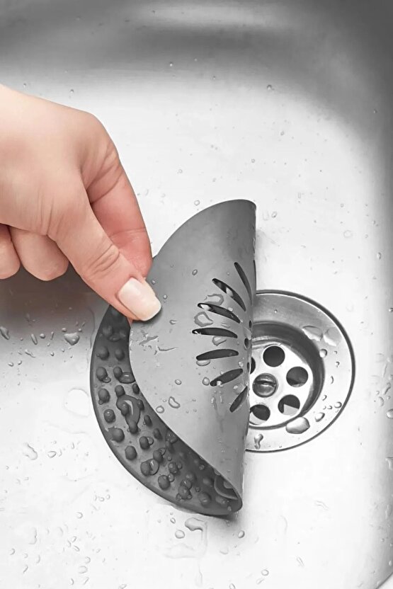 Silikon Süzgeç Banyo Ve Mutfak Gider Kapatıcı Lavabo Süzgeci Artık Tutucu
