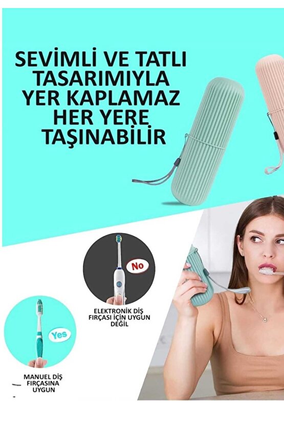 Seyahat Tipi Aksesuar Taşıma Kabı Gözlük Diş Macunu Saklama Makyaj Fırça Kutusu 1 Adet