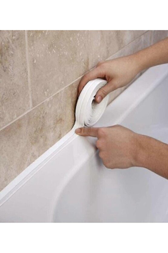 3,2 Mt Su Sızdırmaz Lavabo Küvet Tezgah Kenar Derz Bandı Banyo Mutfak Pencere Bandı