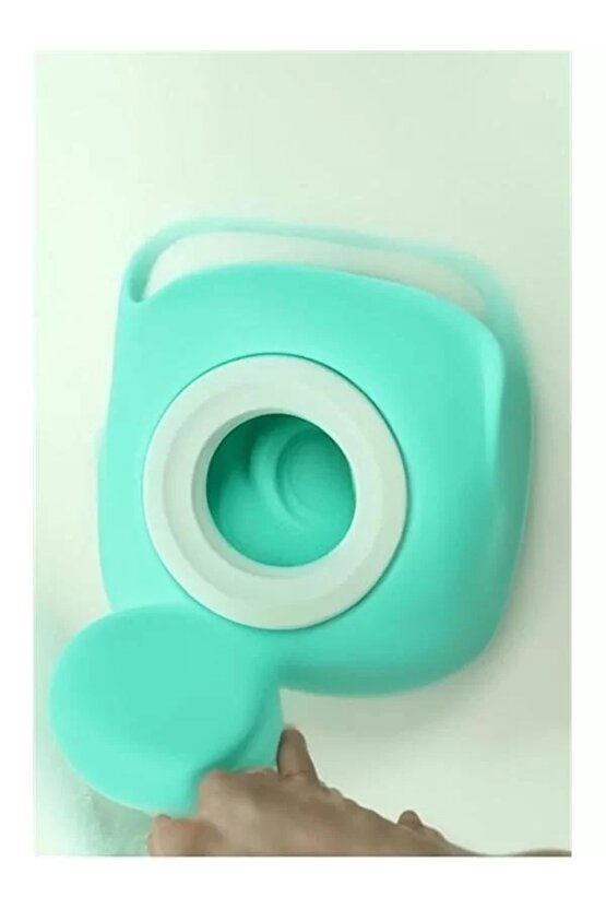 Şampuan Hazneli Silikon Banyo Lifi Peeling Etkili Masaj Fırçası Derinlemesine Temizlik Ve