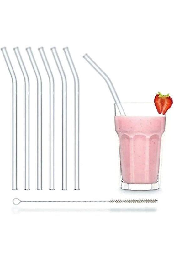 6lı Cam Pipet Termosilikat (ısıya Dayanıklı) Ve 1 Adet Pipet Temizleme Fırçası 1. Kalite CamPipet